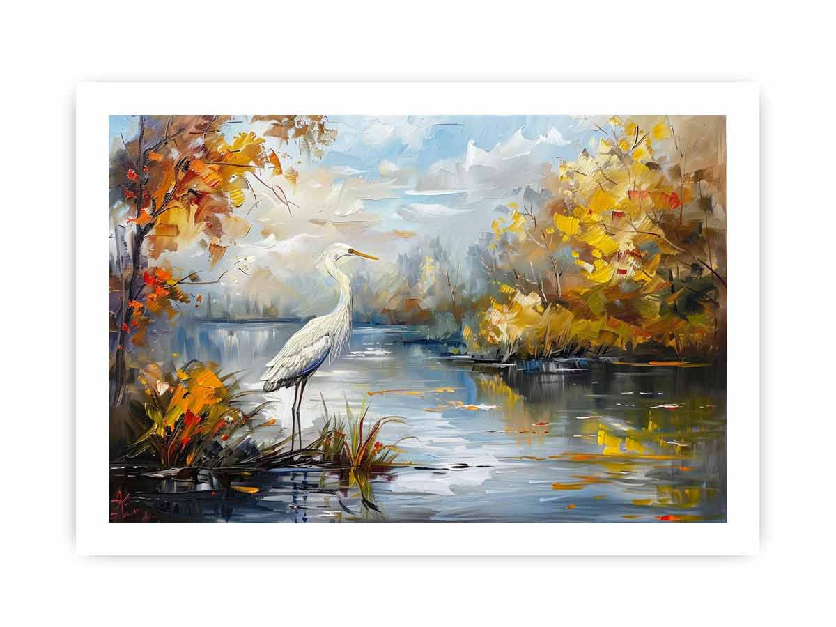 Bird Landscape Canvas Art Print
