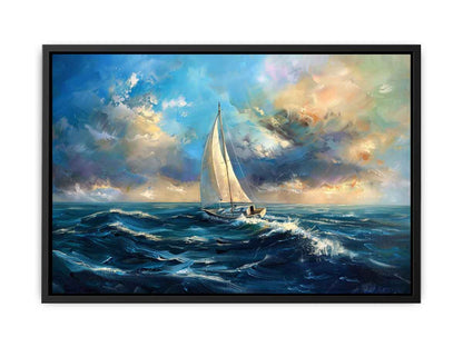 Sailing Boat Canvas Painting On Canvas