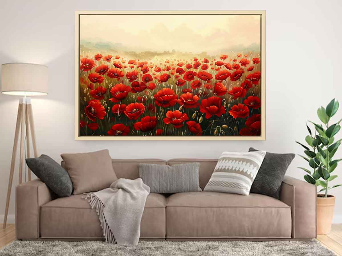 Poppy Field Canvas Artwork