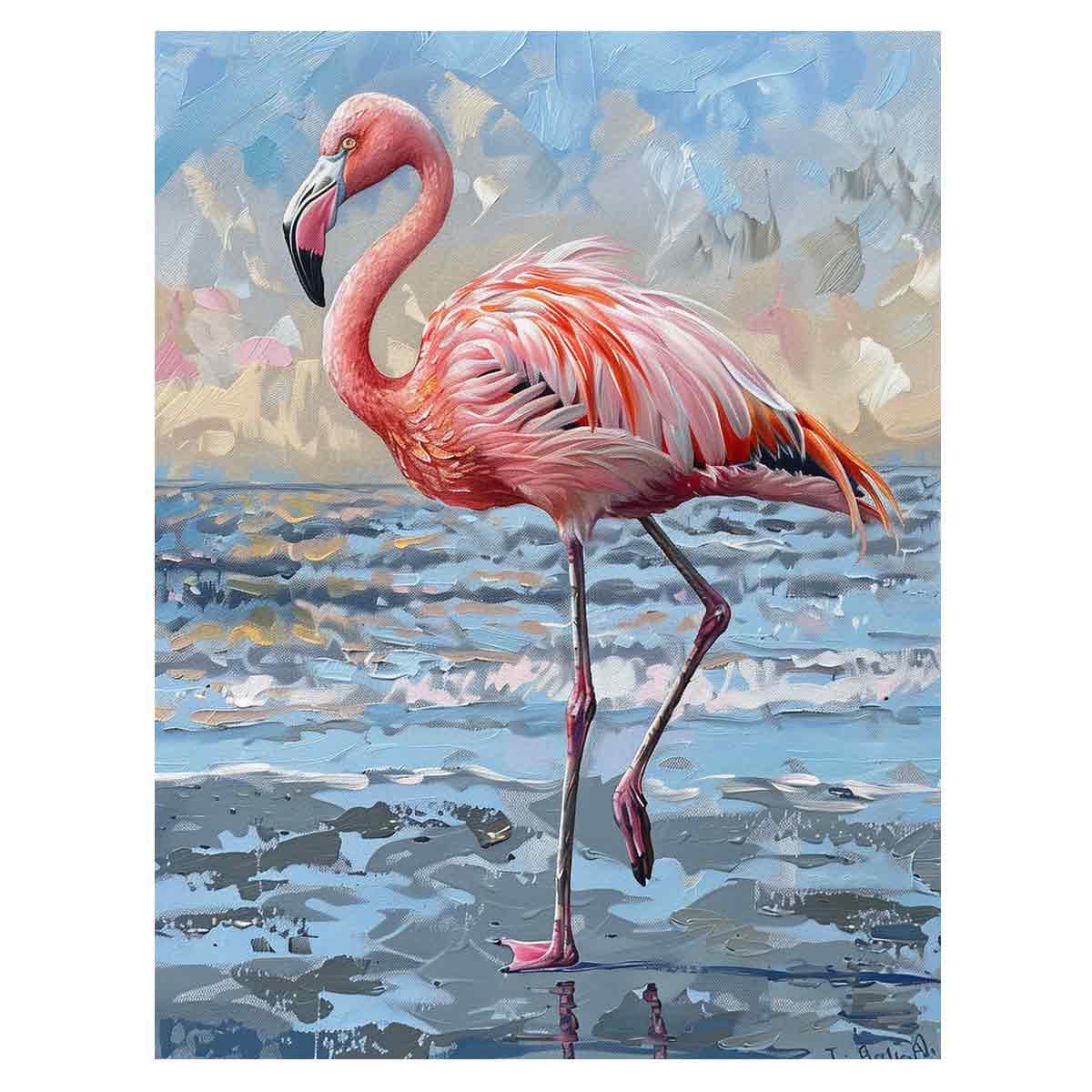 Flamingo Canvas Art Print