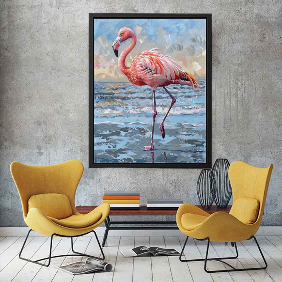 Flamingo Canvas Art Print