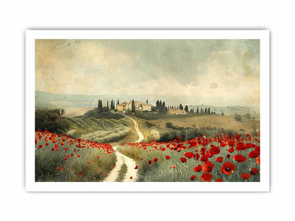 Dream Place Poppy Flower Canvas Artwork