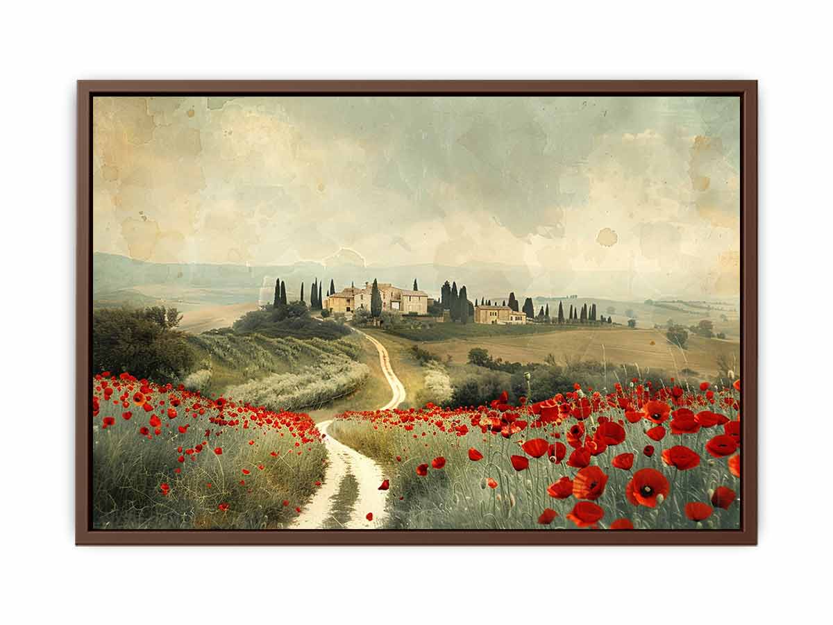 Dream Place Poppy Flower Canvas Artwork