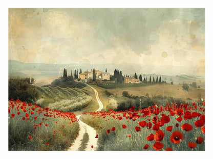 Dream Place Poppy Flower Canvas Artwork