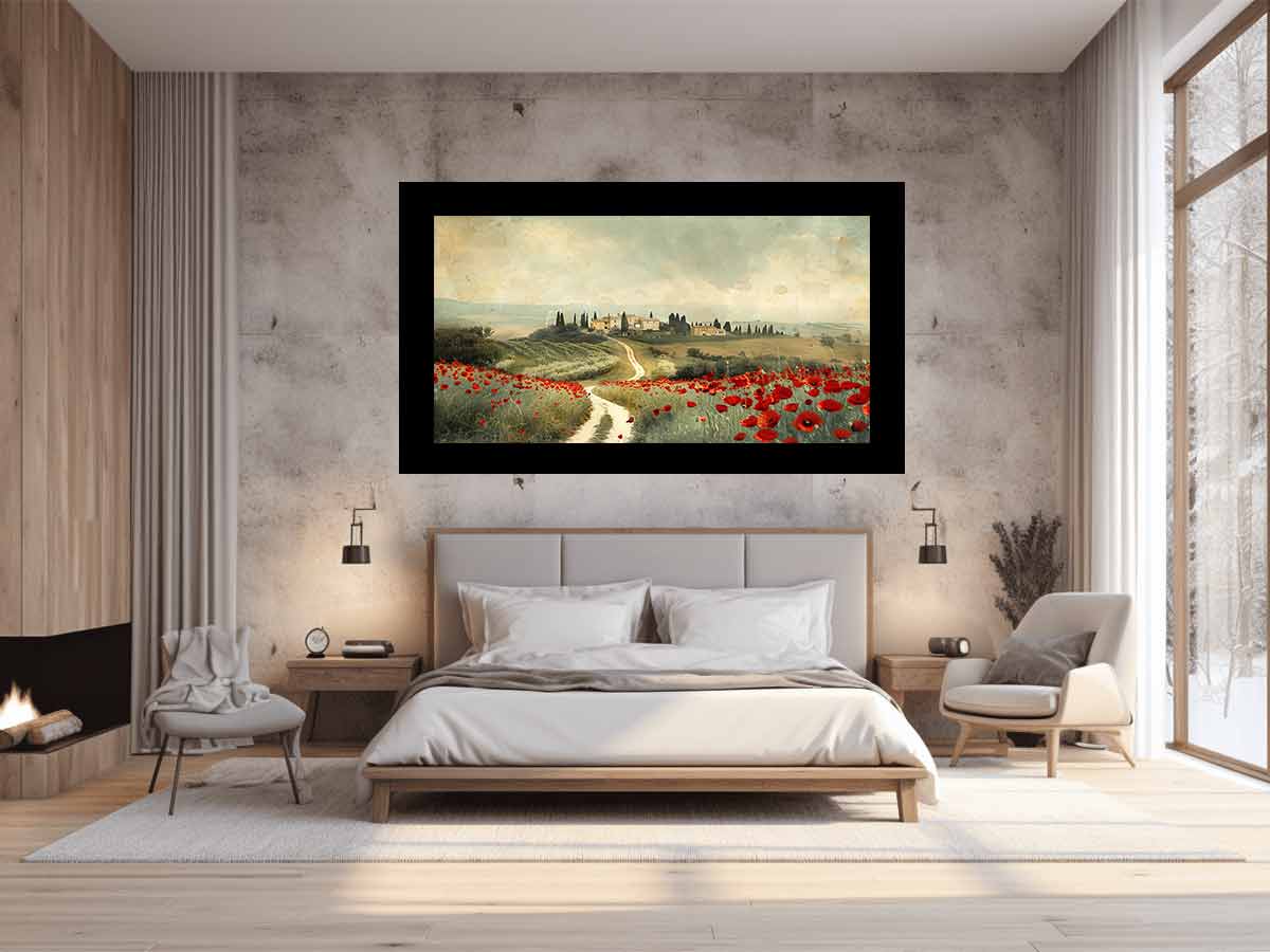 Dream Place Poppy Flower Canvas Artwork