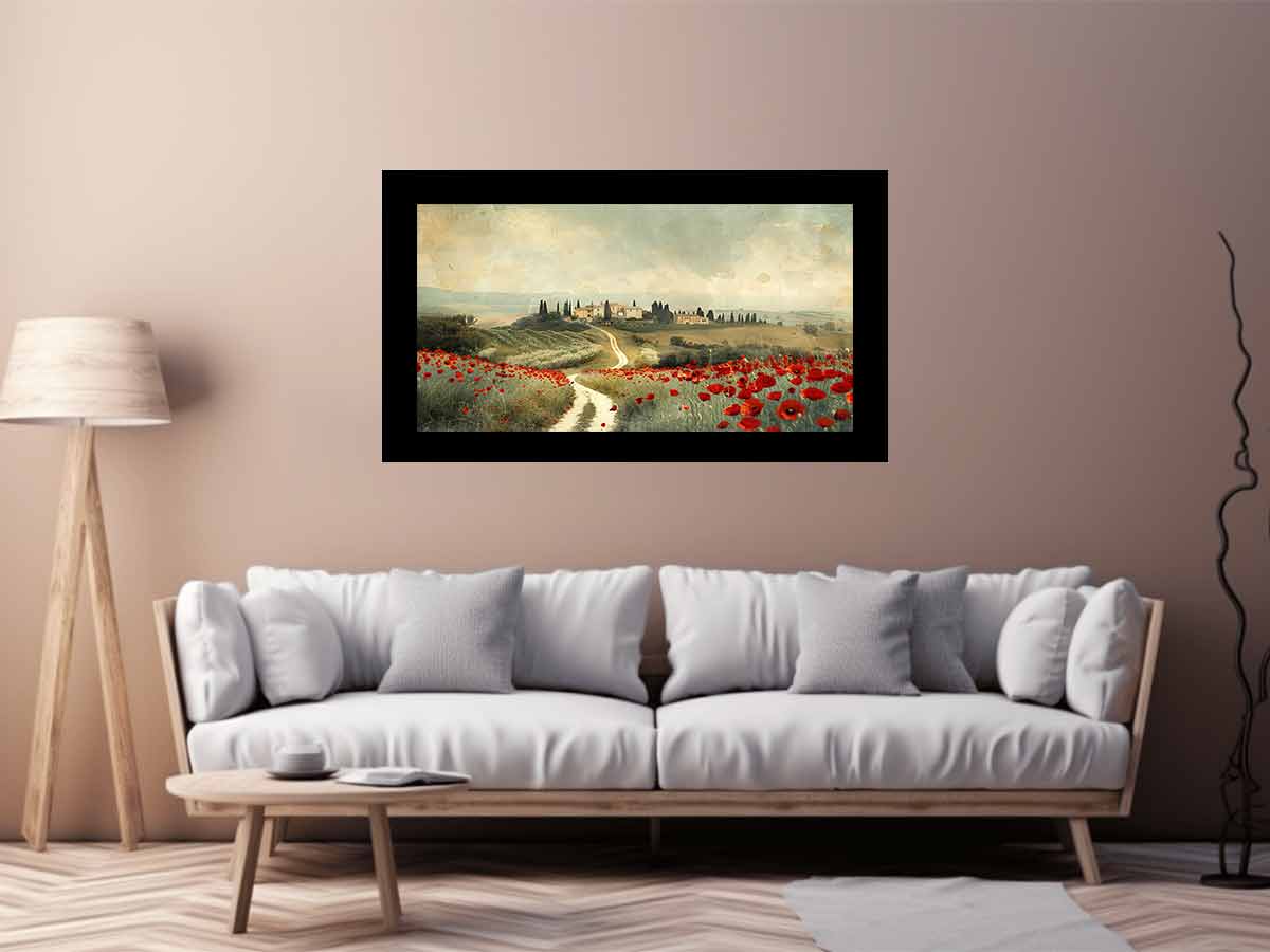 Dream Place Poppy Flower Canvas Artwork