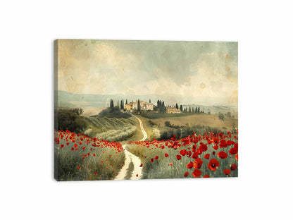 Dream Place Poppy Flower Canvas Artwork
