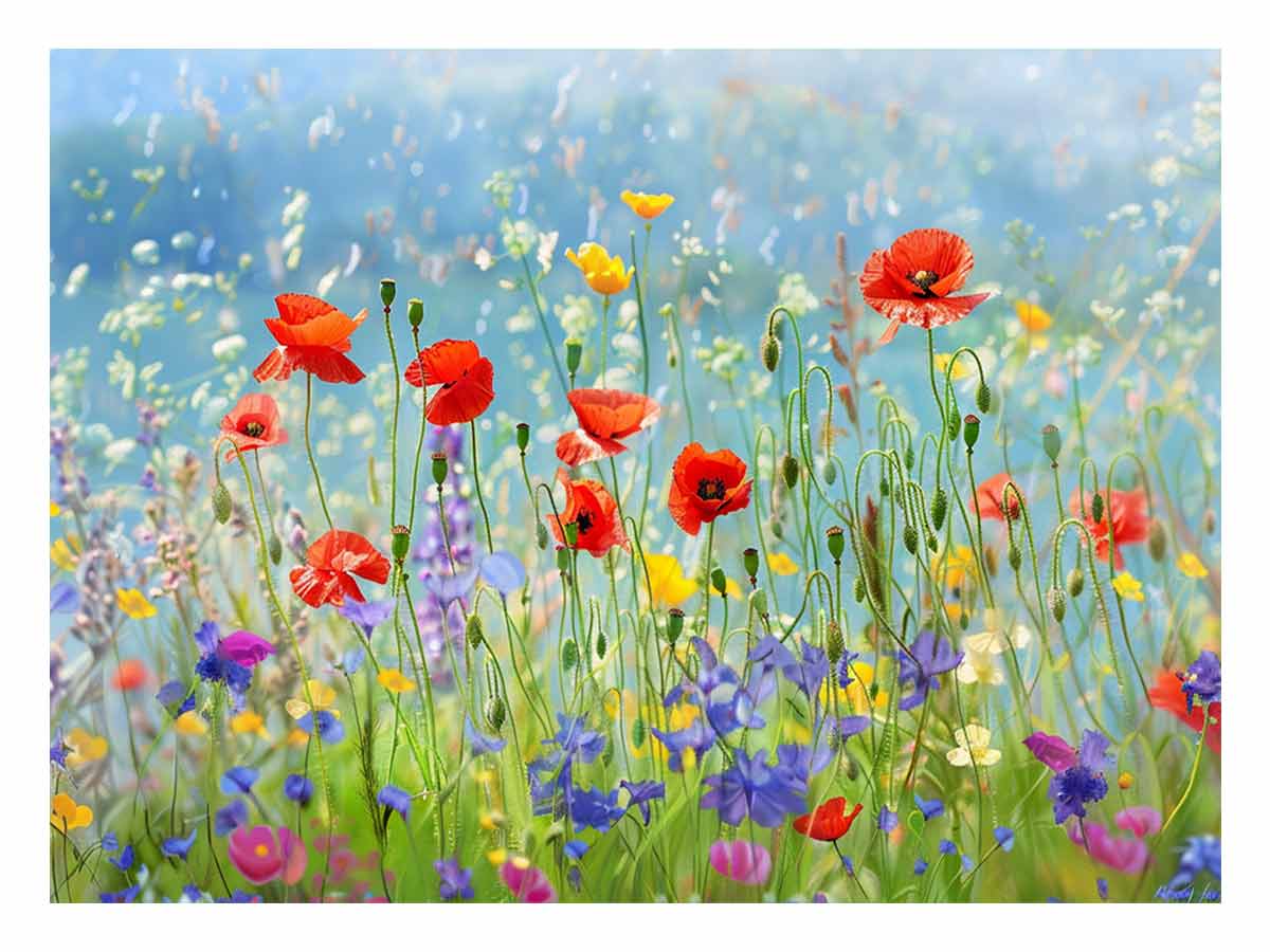 Wild Flowers Canvas Artwork