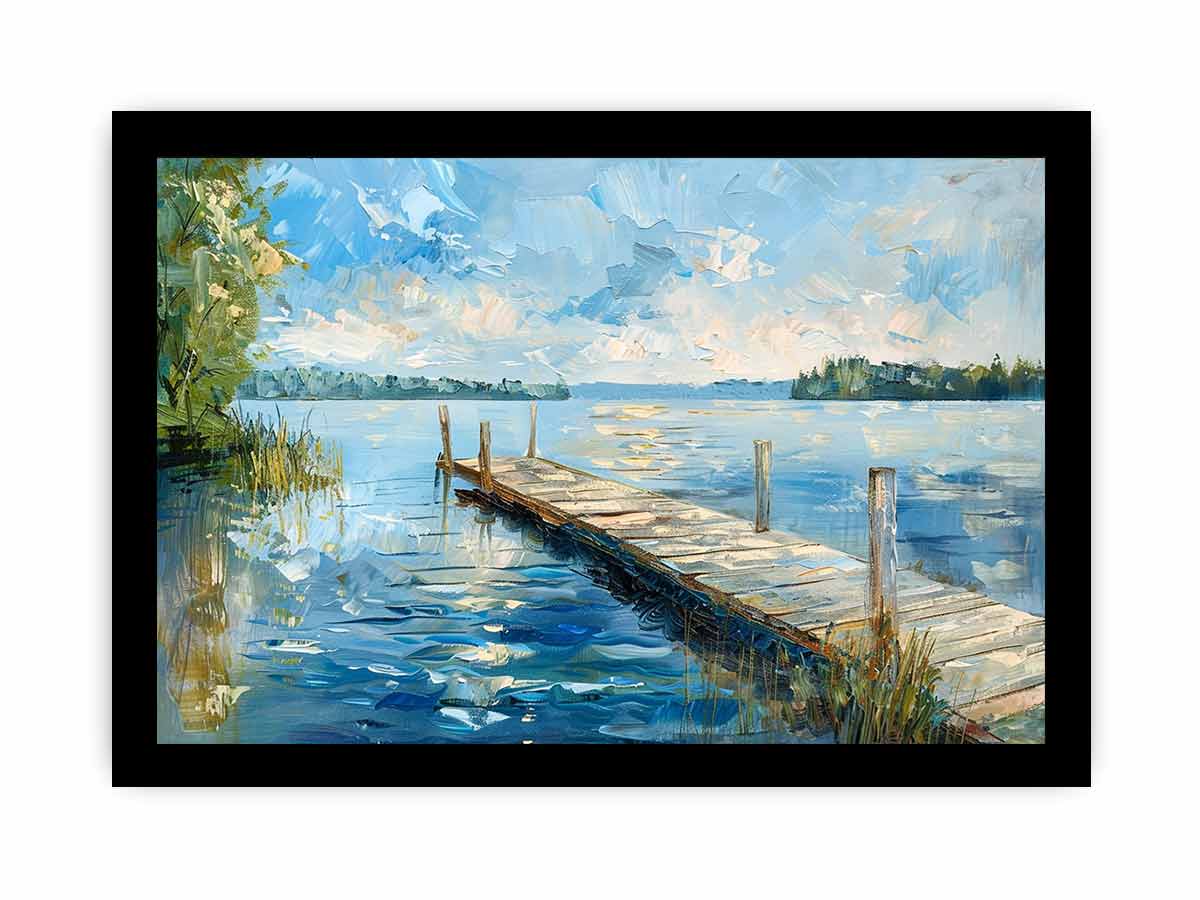 Lake Dockscape Wall Art