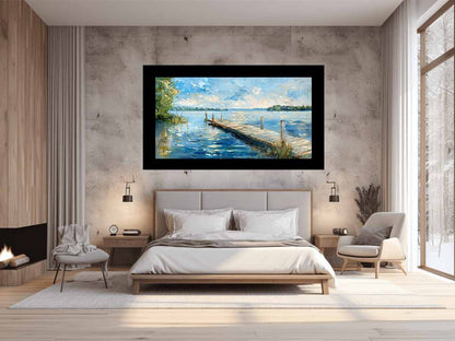 Lake Dockscape Wall Art