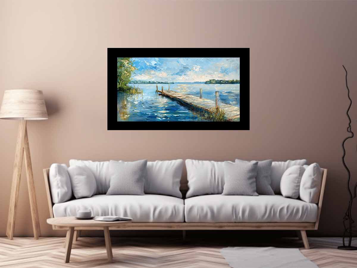Lake Dockscape Wall Art