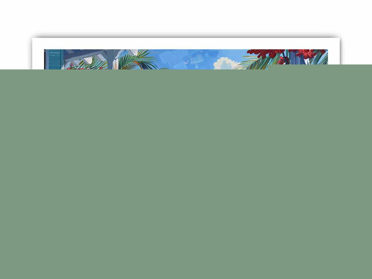 Island Beach House Artwork