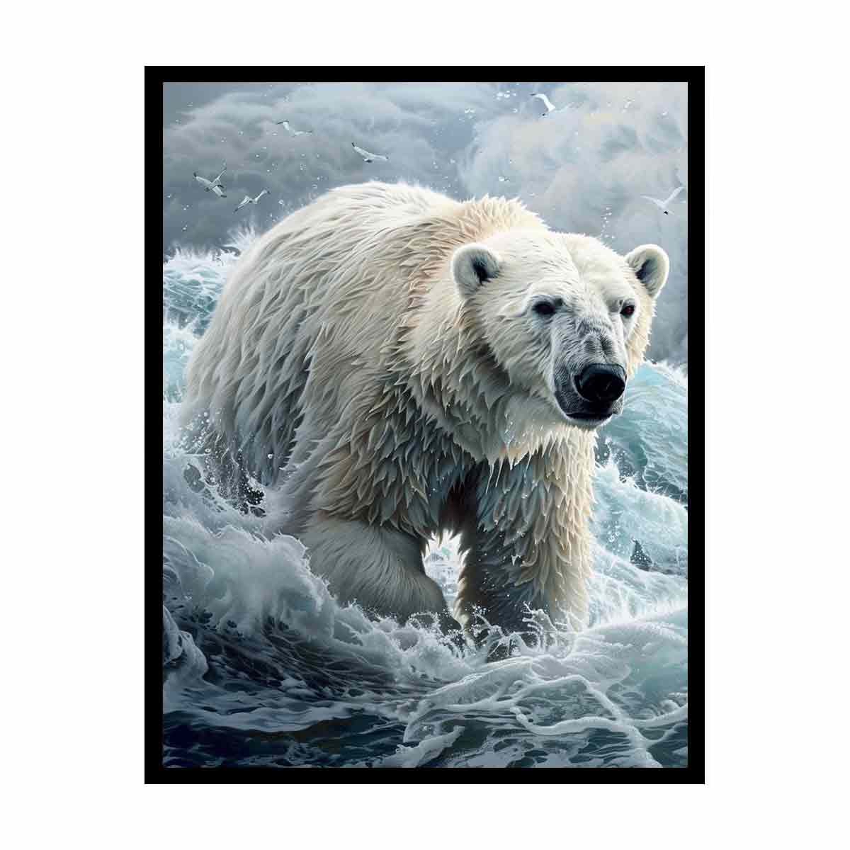 Polar Bear Canvas Art Print