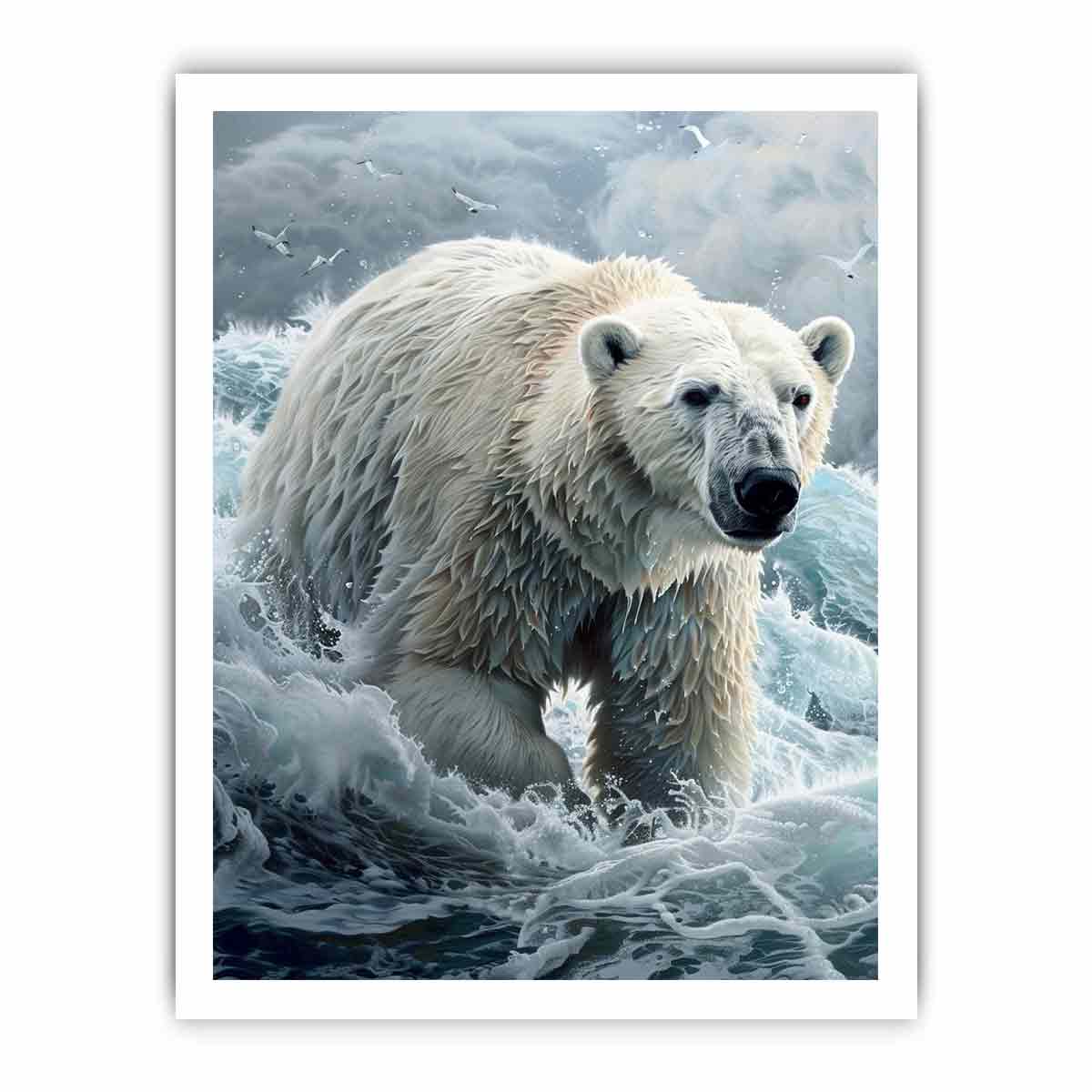 Polar Bear Canvas Art Print