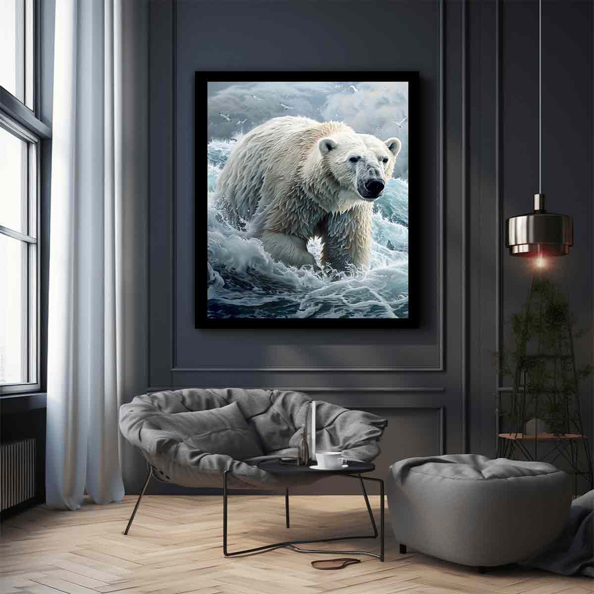 Polar Bear Canvas Art Print