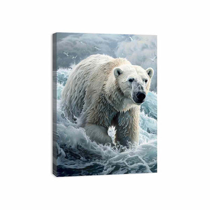Polar Bear Canvas Art Print