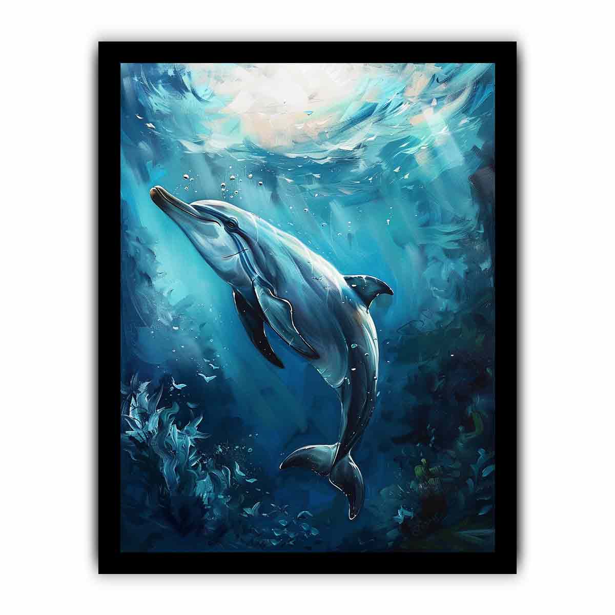 Dolphin Canvas Painting