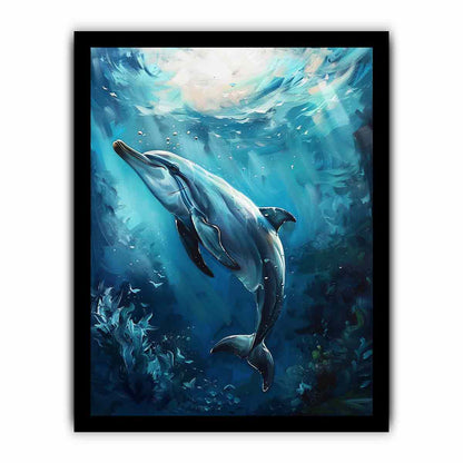 Dolphin Canvas Painting
