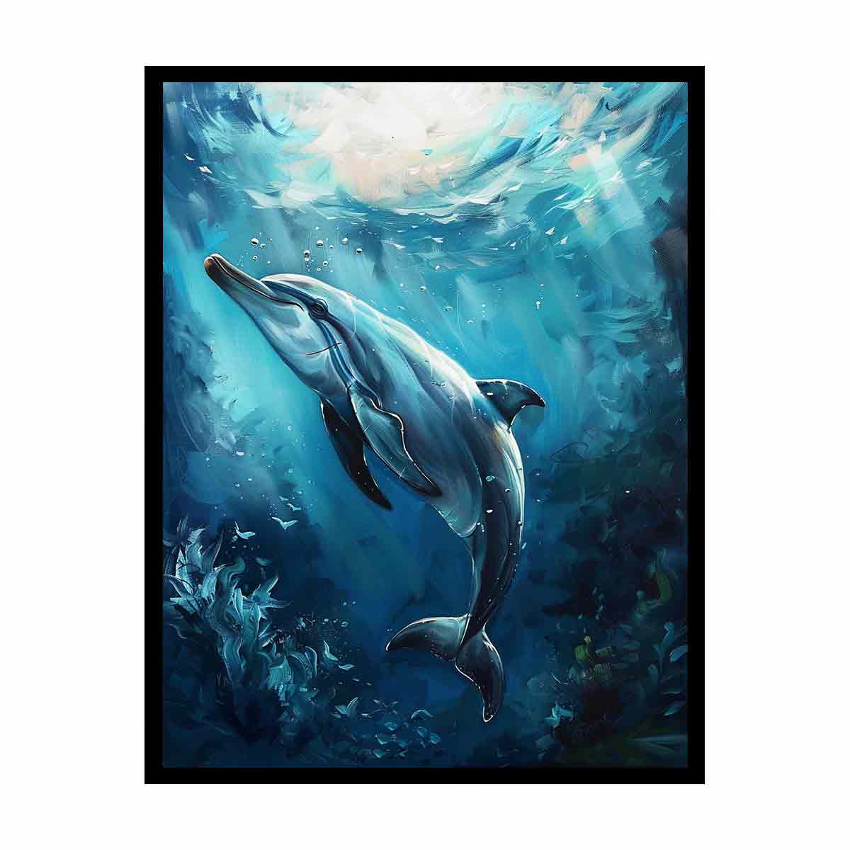 Dolphin Canvas Painting