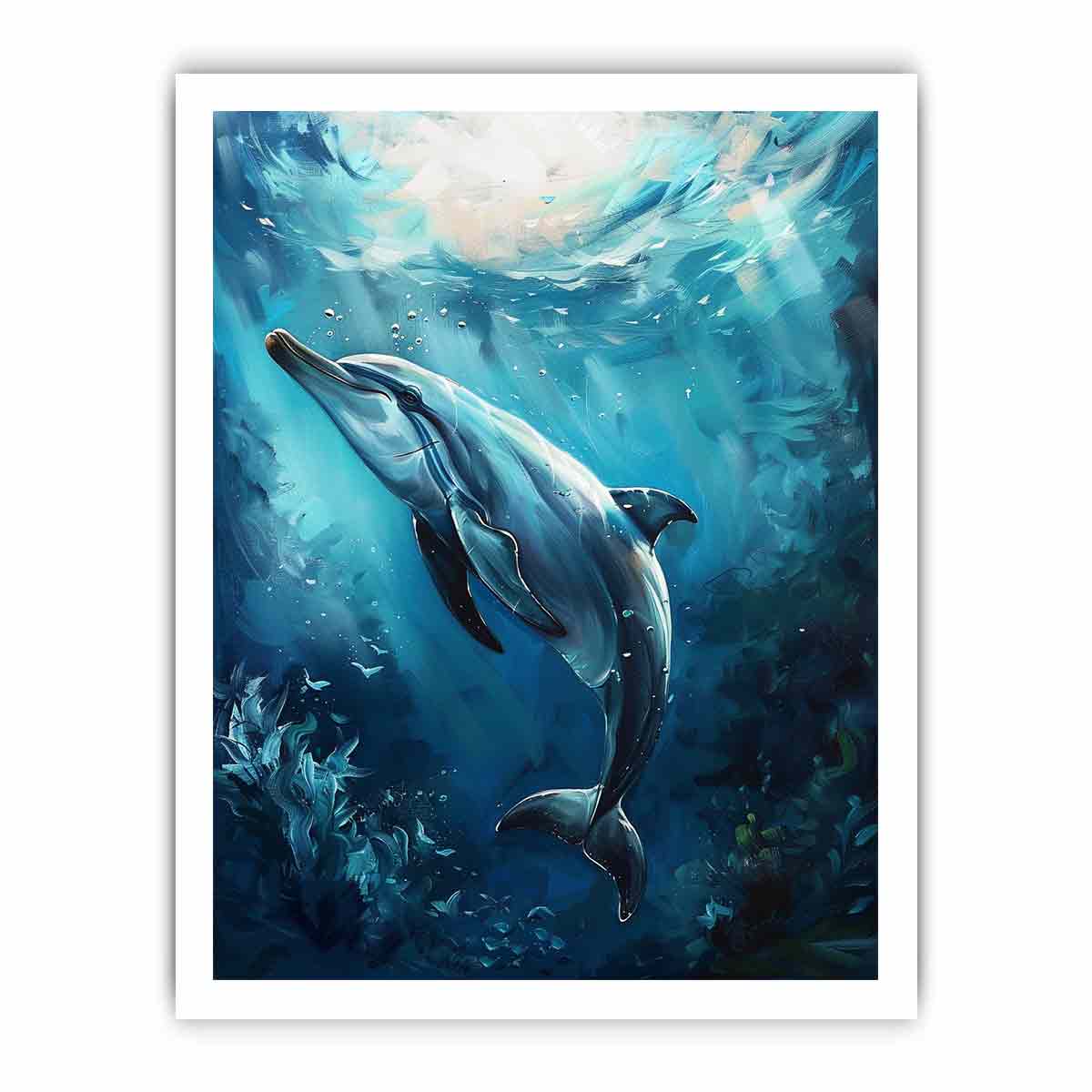 Dolphin Canvas Painting