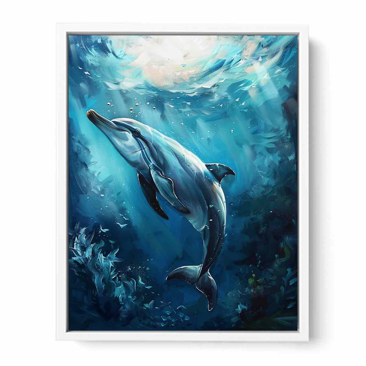 Dolphin Canvas Painting