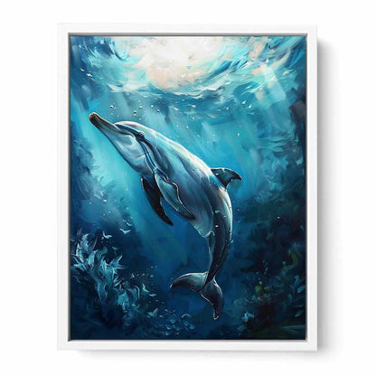 Dolphin Canvas Painting