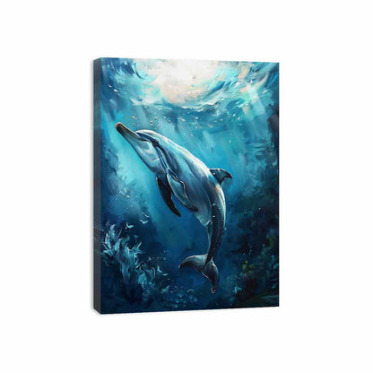 Dolphin Canvas Painting