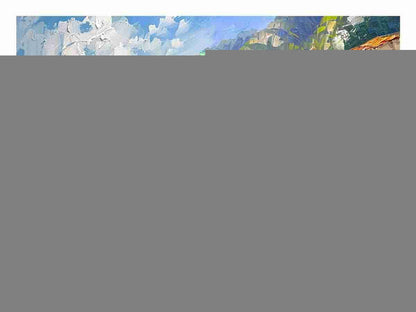 Mediterranean Beach Canvas Art Print