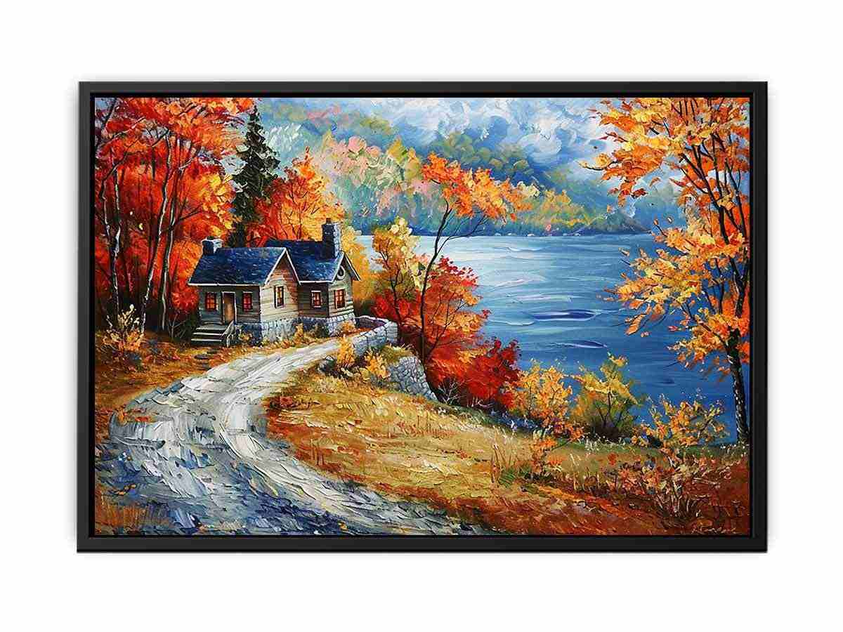 Autumn Road Wall Art painting