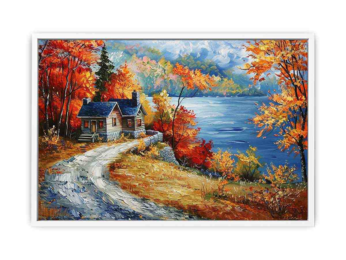 Autumn Road Wall Art painting