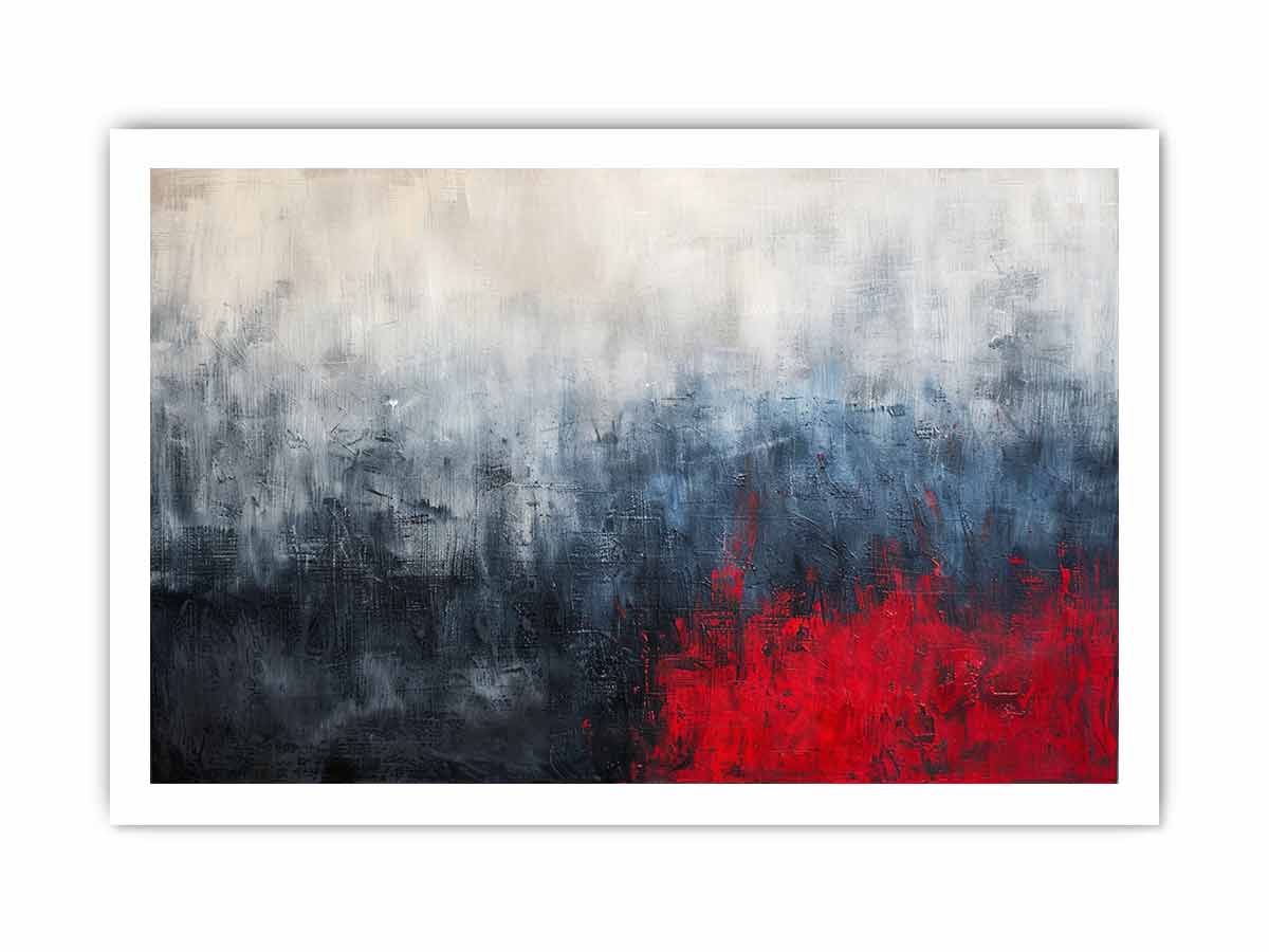 Red Blue Fine Art Painting