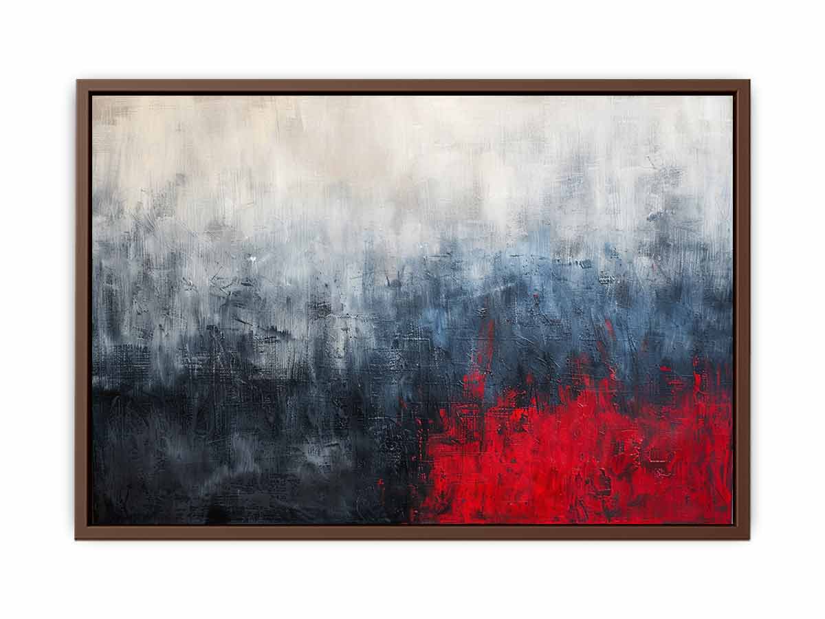 Red Blue Fine Art Painting
