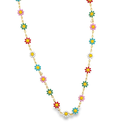 Enamel Multicolored Flower Earrings (H227)(E271)(I586)(L214A)