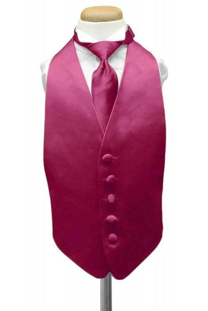 Luxury Satin Kids Tuxedo Vest 2-27