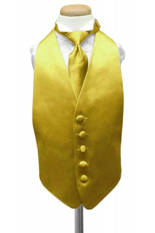 Luxury Satin Kids Tuxedo Vest 2-29