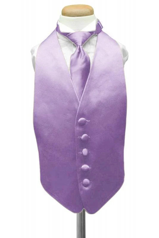 Luxury Satin Kids Tuxedo Vest 2-31