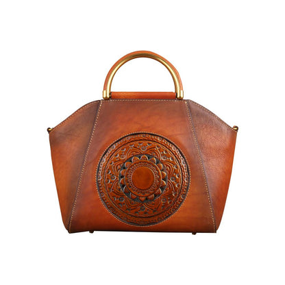 Women Vintage Leather Handbag Shoulder Purse Satchel Tote Crossbody Bag