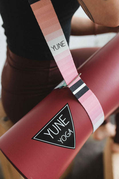 Helena Yoga Strap – Rainbow Stretching Strap w/ Metal Buckles | Yune Yoga-1